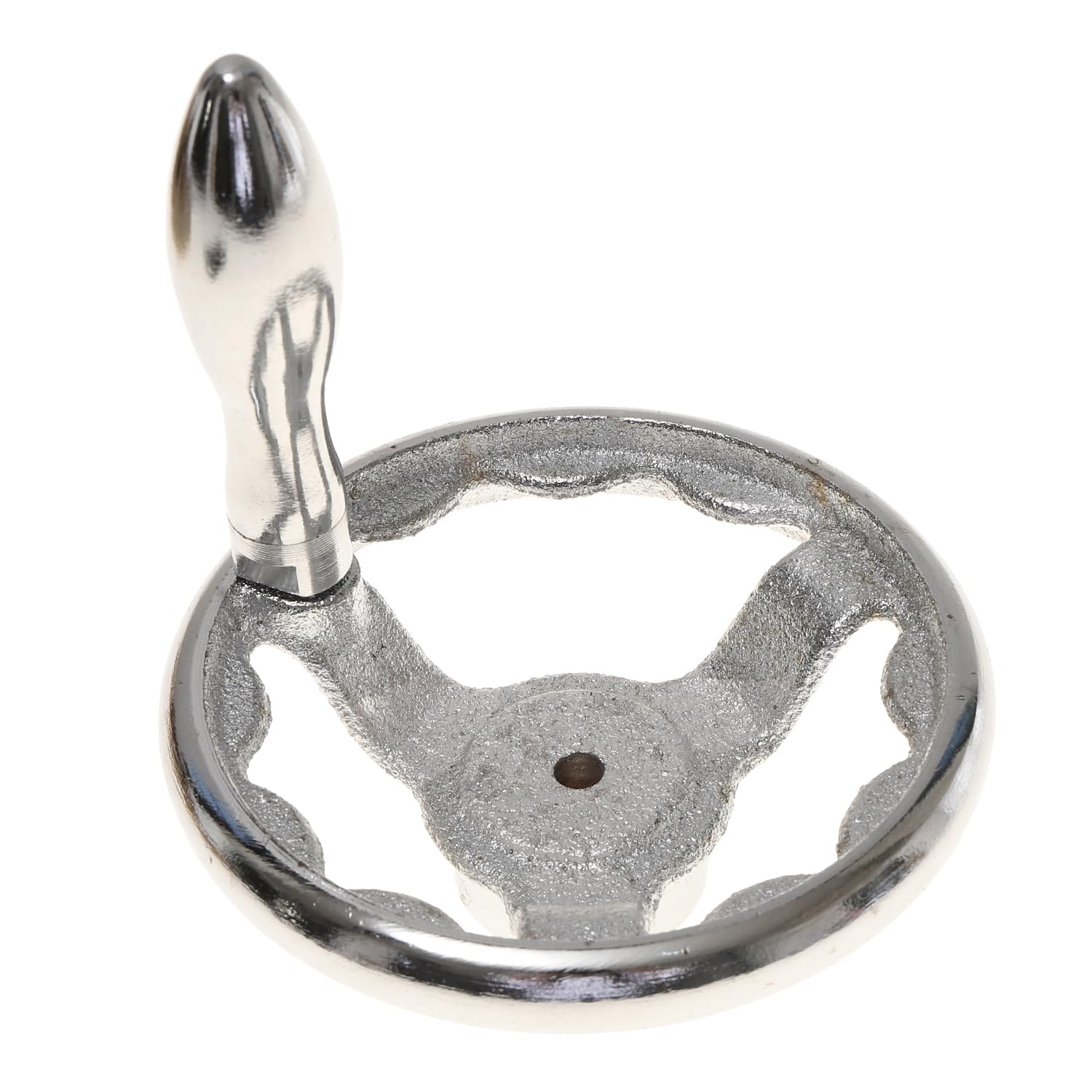 KATSU Tools Cast Iron Handwheel 5" Milling Lathe Hand Wheel for Woodworking Machine, Tailstock, Welding Machine, Lathe Machinery Replacement Parts 40229105