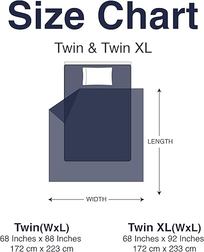 Miniatura 8 de Casual Living Edredón de tamaño individual XL, manta refrescante, ligera, hipoalergénica, reversible, color blanco, ropa de cama esponjosa,