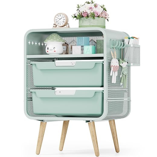 SYKIARIOL Kids Nightstand,Cute End Table with Storage Drawer,Nightstand for Girls Bedroom Furniture