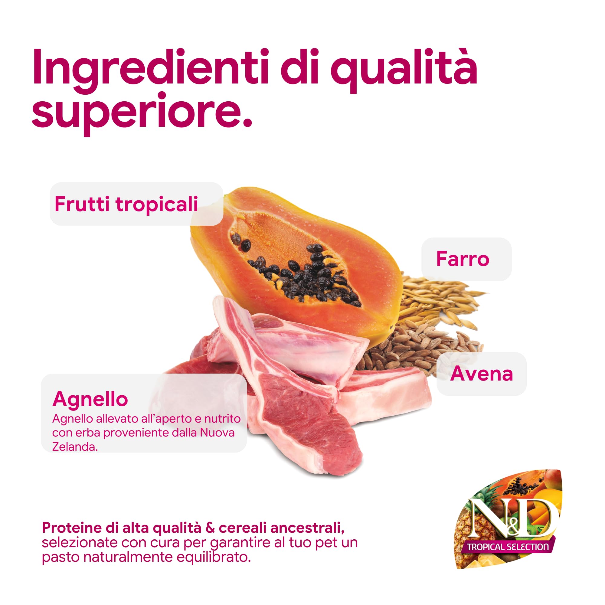 N&D Tropical Selection Lamb and tropical fruits Adult Medium & Maxi 10.00 kg