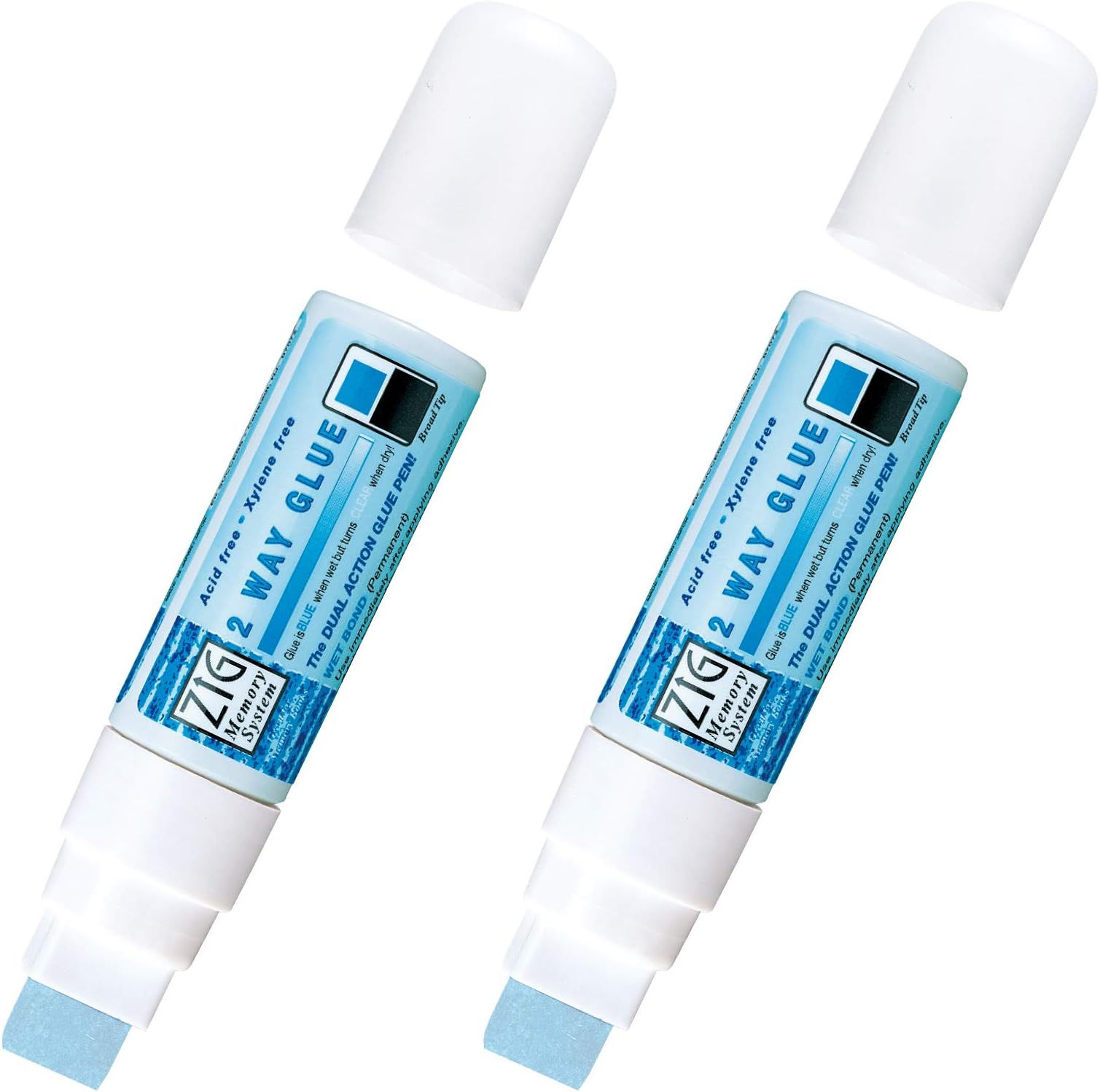 ZIG CORPORATION Zig 2-Way Glue Pen 2P, Jumbo Tip