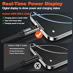 USB-C Cable, 240W USB C to USB C Cable 6.6ft, USBC to C Fast Charger, Type C Charging Cord with LED Display for iPhone 17 16 15 Pro Max,Samsung,Laptops,MacBook,iPad,Switch,Steam Deck