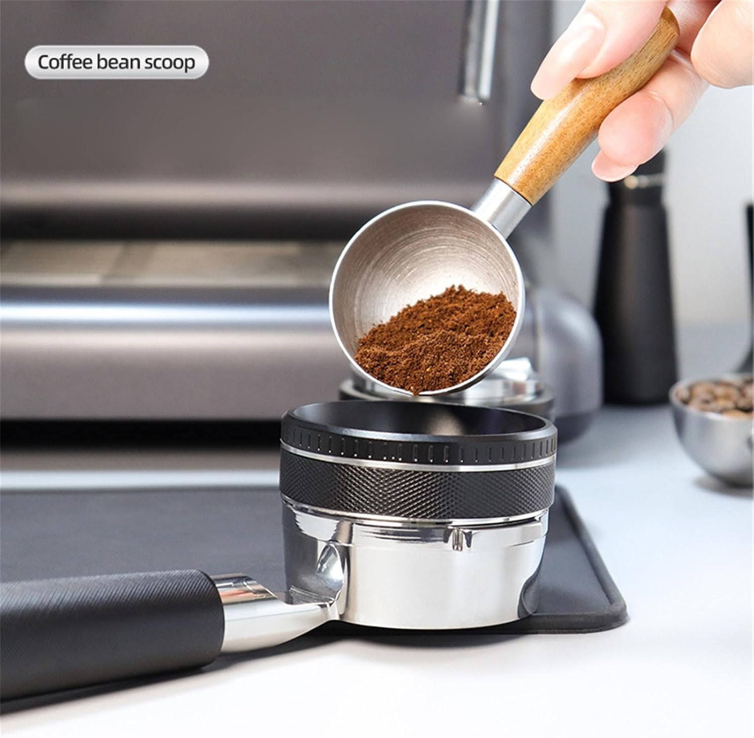 Powder Spoon Coffee Brewing Tool Coffee Spoon with Wood Handle Brewing Utensils Perfect for Powder