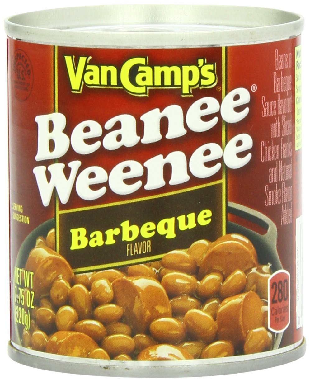 Van Camp's Barbeque Beanee Weenee, Canned Food, 7.75 OZ (Pack of 24)