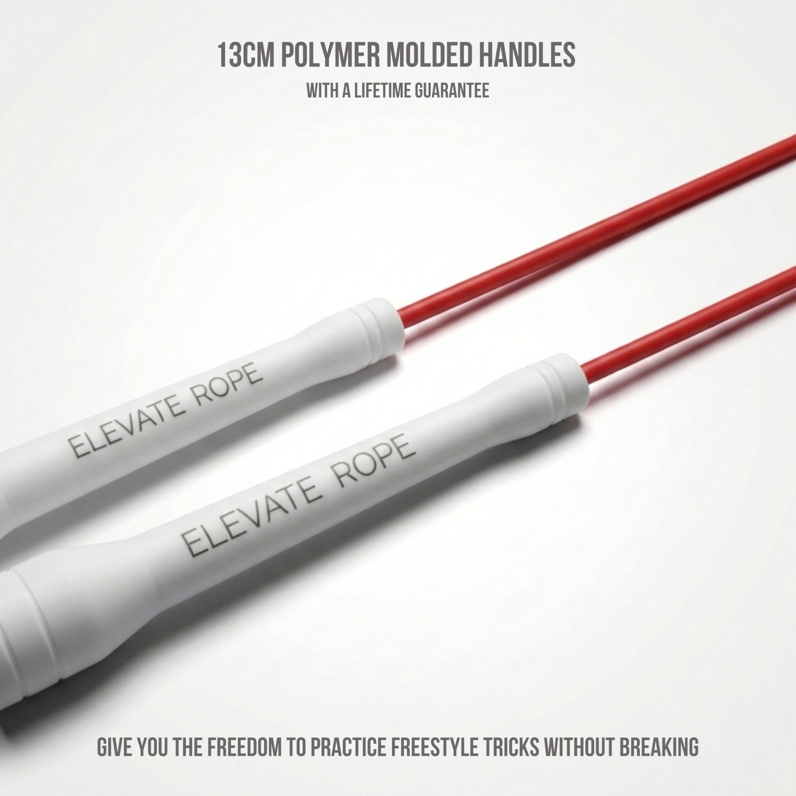 Elevate Rope Corde à sauter professionnelle réglable de 3 m en PVC de 5 mm avec noyau en nylon pour cardio, double unders et crossfit