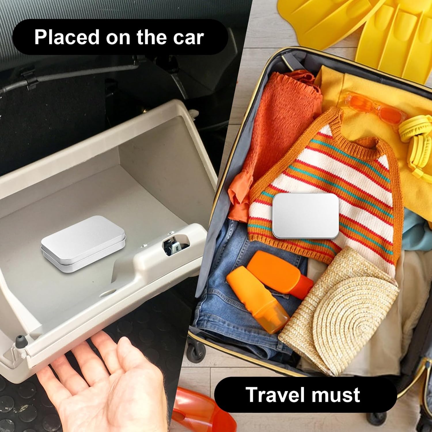 3 Pcs Small Dental Floss Case Metal Portable Compact Pick Dispenser Tin Sliding Refillable Flosser Organizer Box Mini Holder for Pill Oral Care Travel Hotels Dating Dinners Teeth Cleaning - Image 6