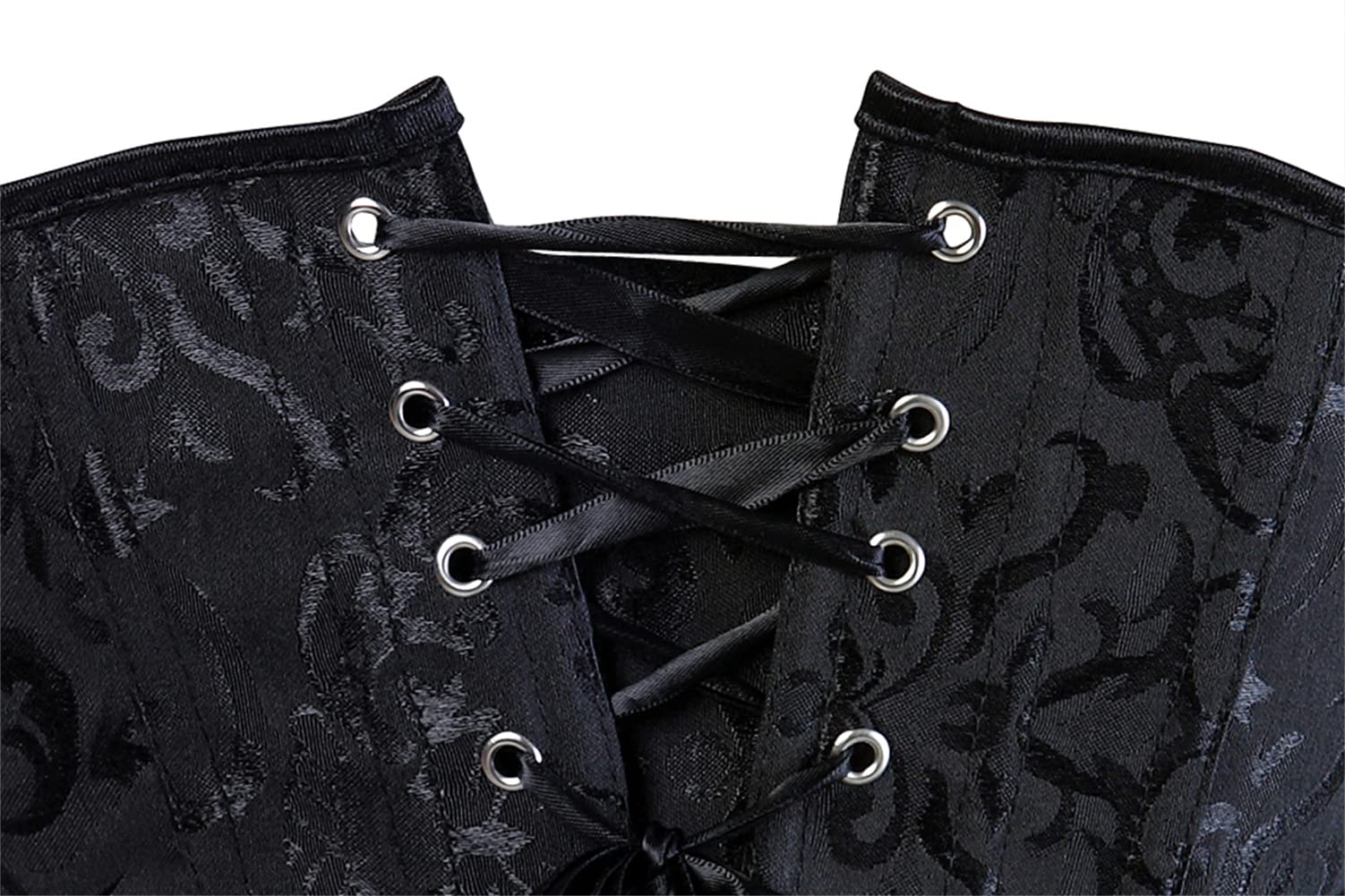 Grebrafan Brocado Corset Bajo Pecho Underbust Gótico Mujer