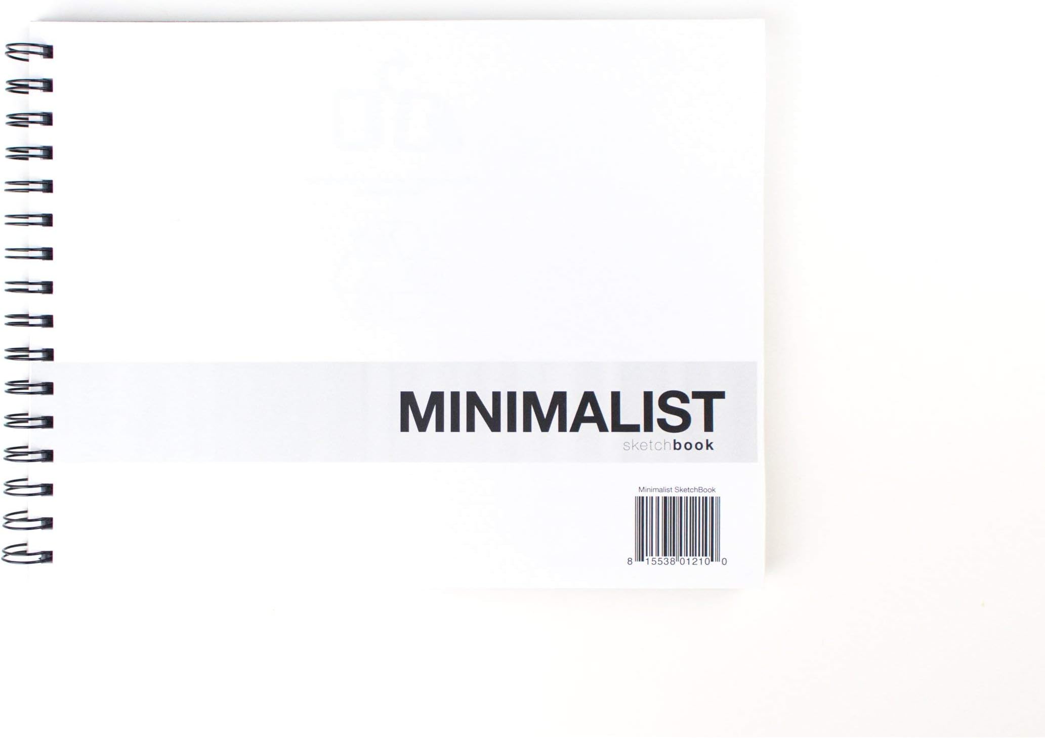 Action Publishing Minimalist Sketchbook (11" x 8.5") Crisp White Eco-Friendly Paper, 70 Blank Sheets