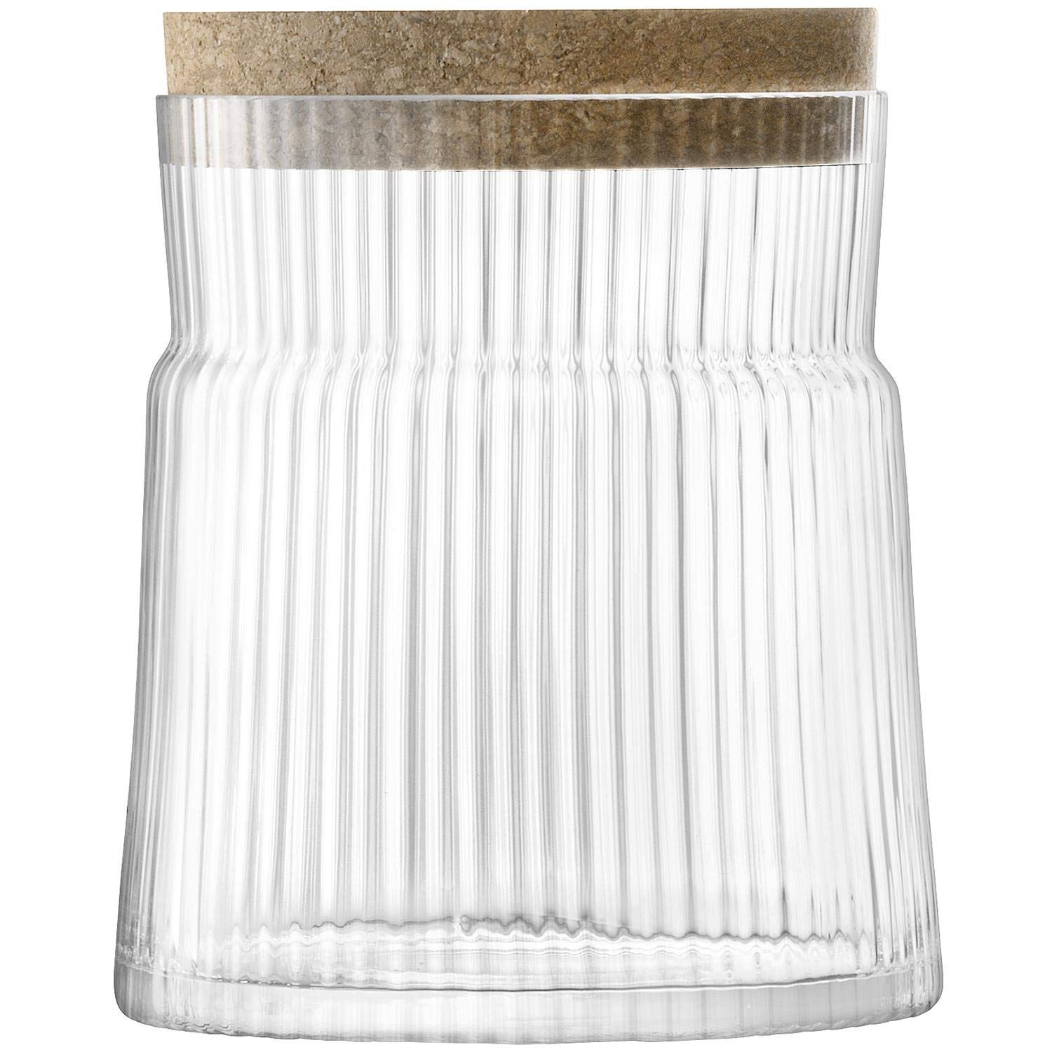 Contenedor de vidrio de 12.5 cm con tapón de corcho natural Gio Line