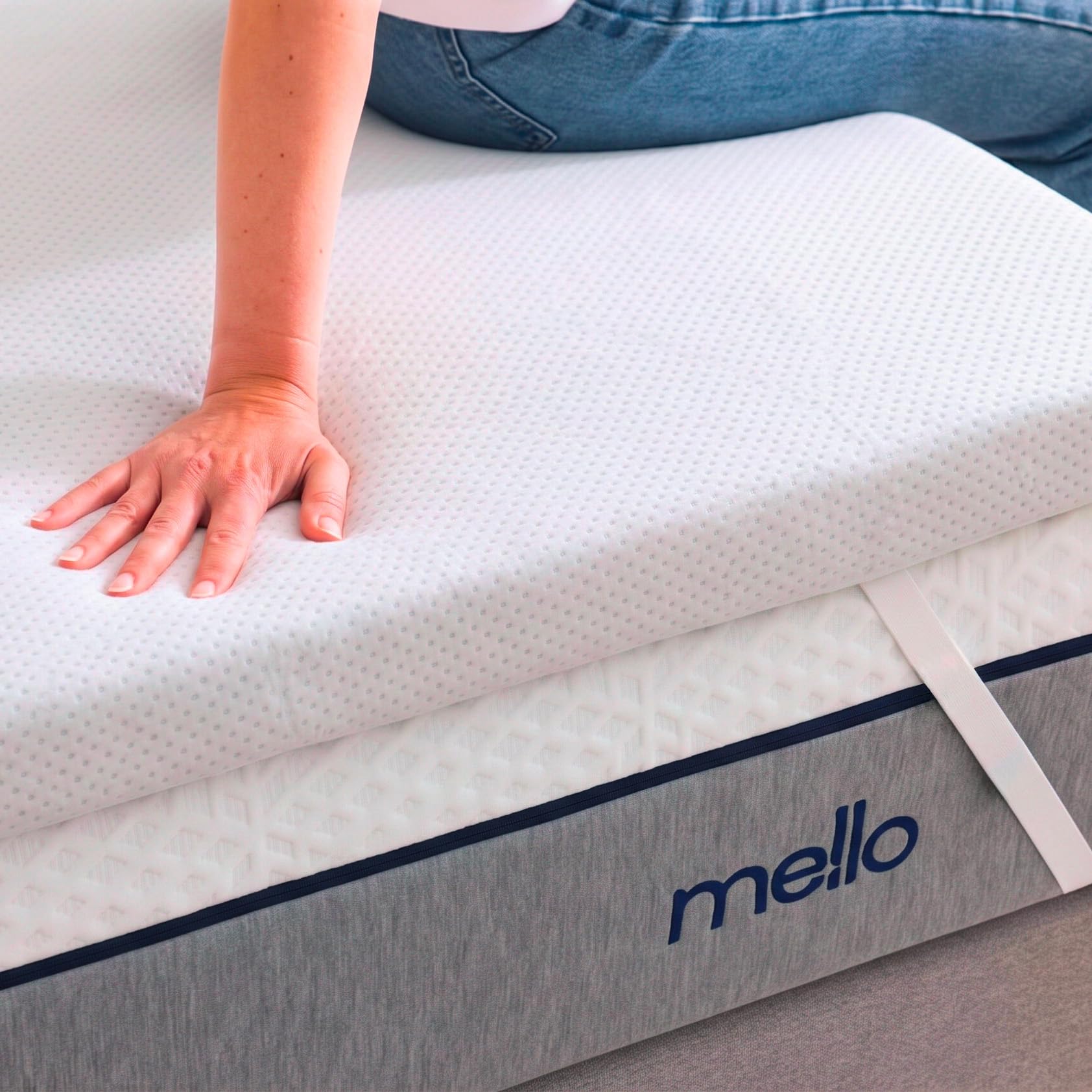Surmatelas moelleux 180 x 200 cm offrant un maintien optimal du corps