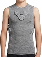 Vista 8 de DGXINJUN Protector acolchado de costilla de fútbol para niños y niñas, protector de corazón, camiseta de esternón, rugby y béisbol