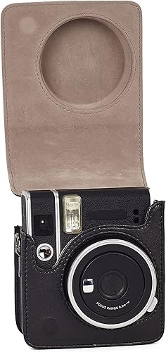 Miniatura 9 de Phetium Funda para cámara instantánea compatible con Instax Mini 40, bolsa de piel sintética con bolsillo y correa de hombro ajustable (marrón)