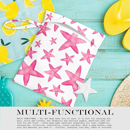 Miniatura 4 de Bolsa húmeda, bolsa húmeda y seca, bolsa húmeda para traje de baño, viajes, playa, piscina, pañales, ropa sucia de yoga, gimnasio, bolsa de