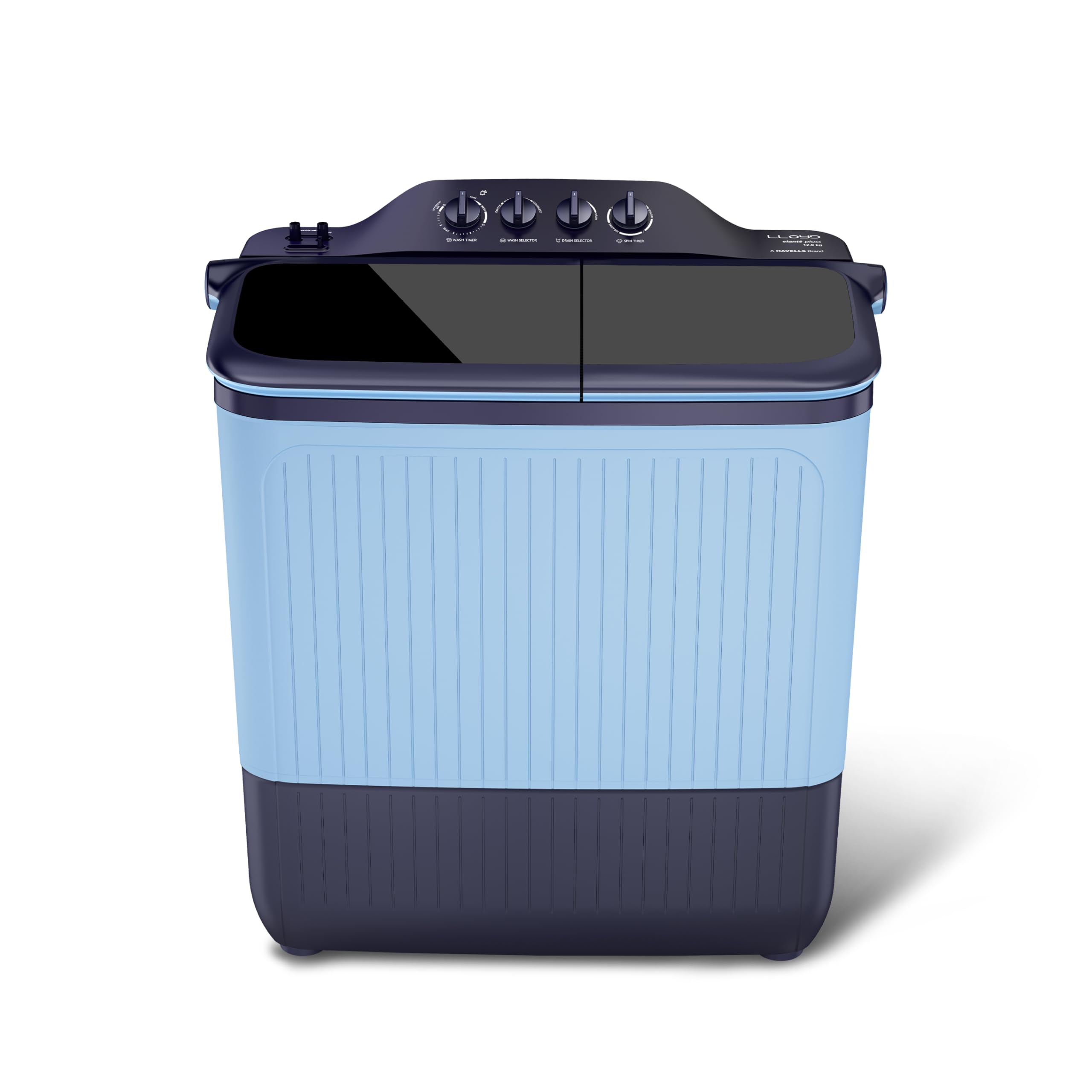 Lloyd Elante Pluss 12 Kg 5 Star Semi-Automatic Top Load Washing Machine (GLWS125EPHIB, Indigo Blue)