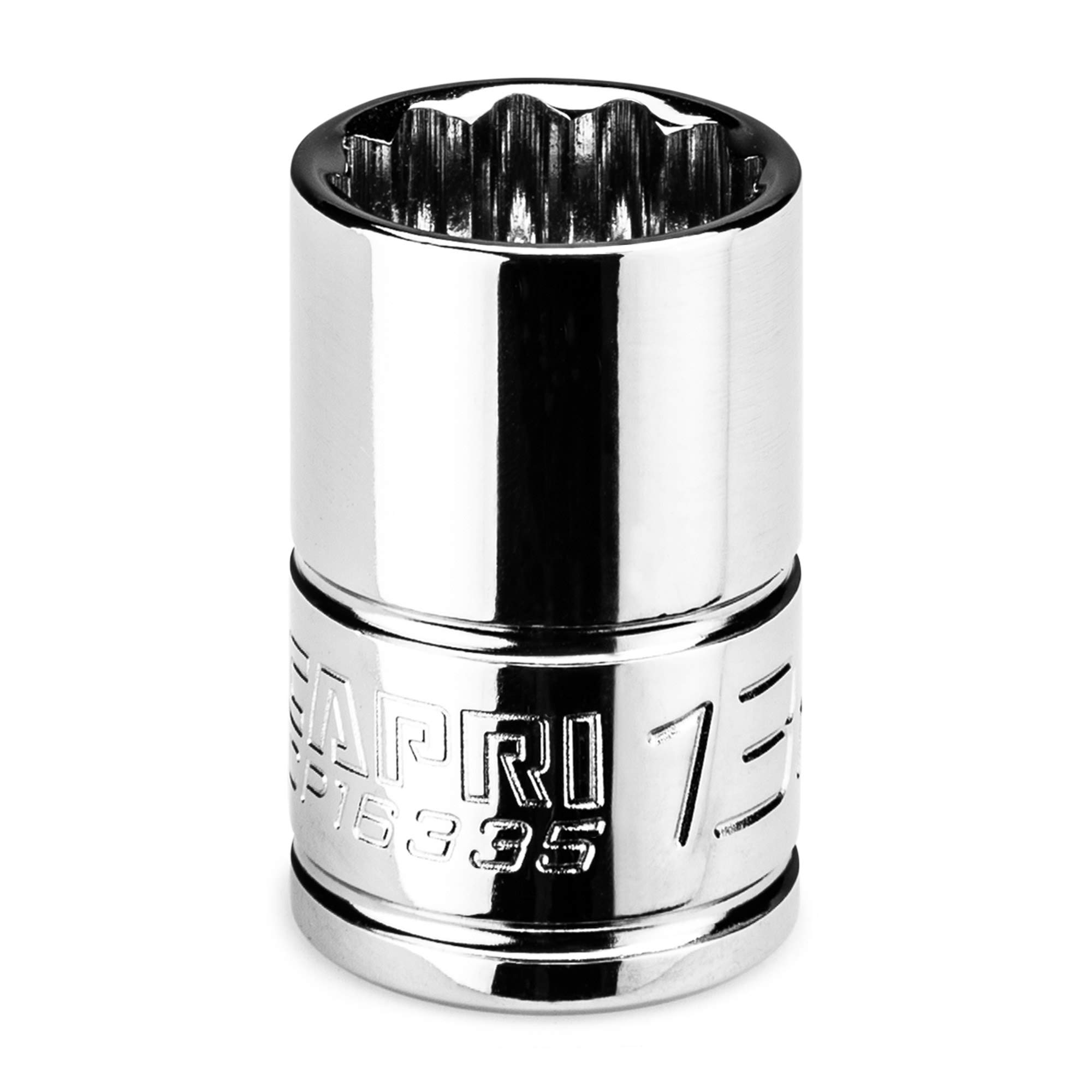 Capri Tools 13 mm Shallow Socket, 3/8 in. Drive, 12-point, Metric