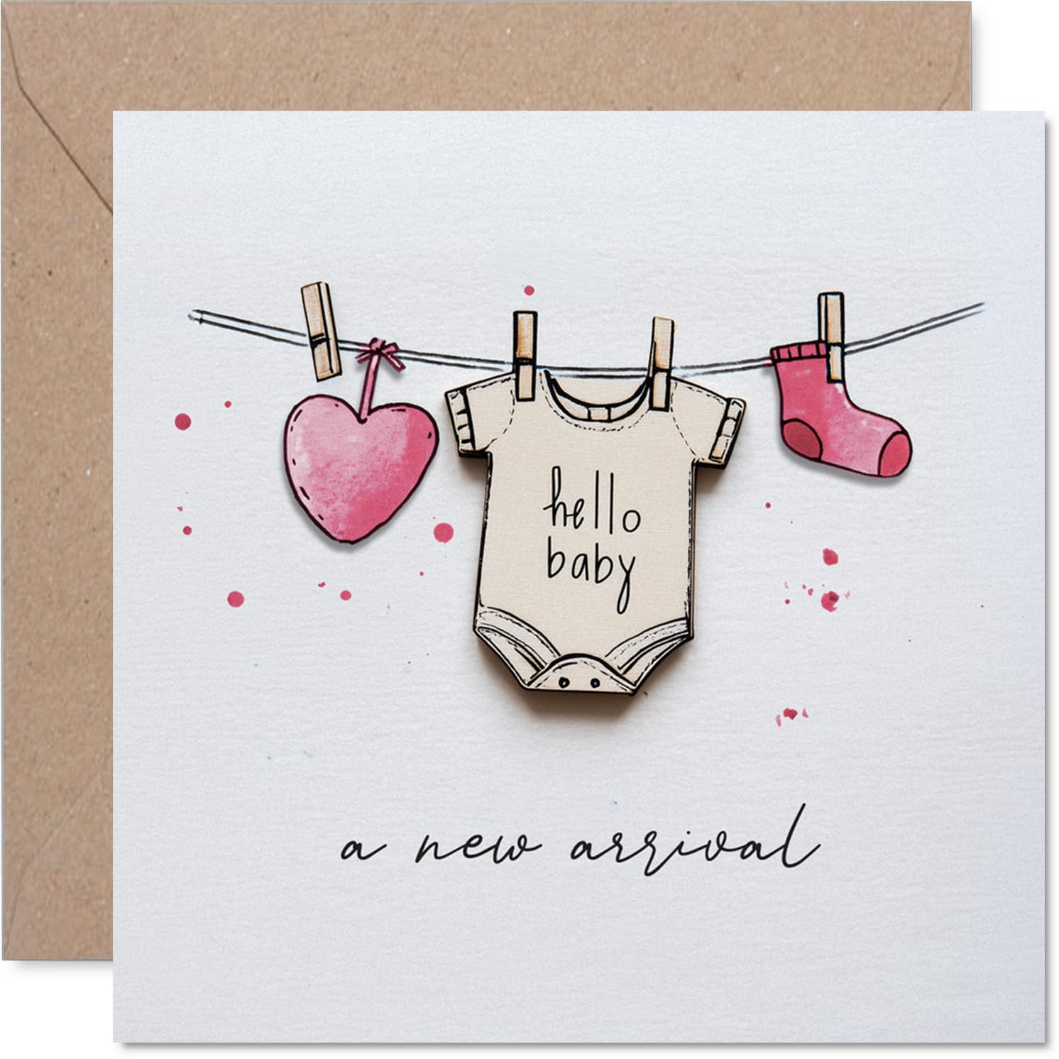 Sweet New Baby Card, Gentle Welcome for Your Little One