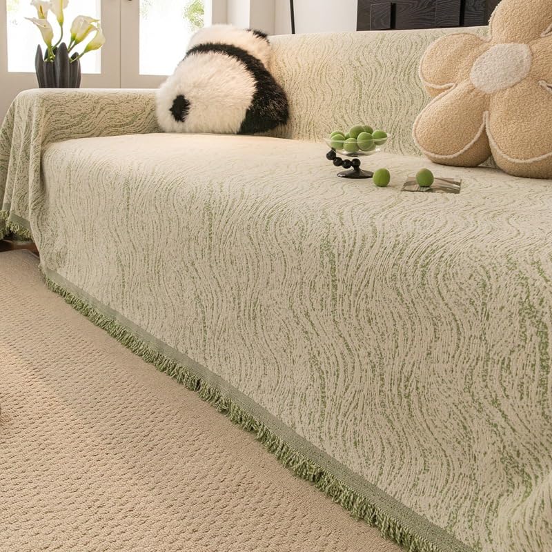 Plaid réversible doux pour canapé lavable et idéal contre les taches de salon