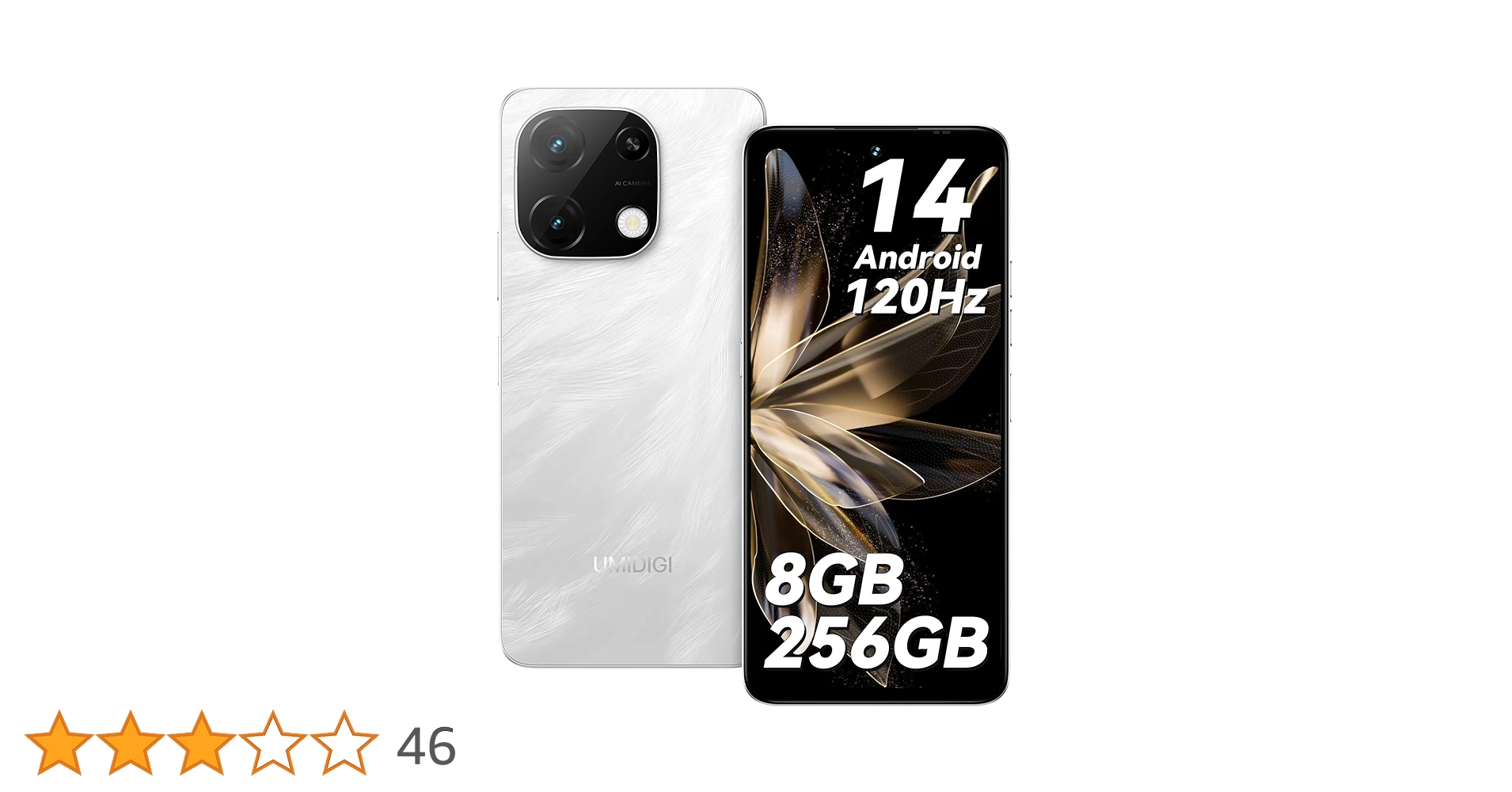 Amazon | UMIDIGI Note 100A Android 14 スマホ 120Hz 6.8インチ