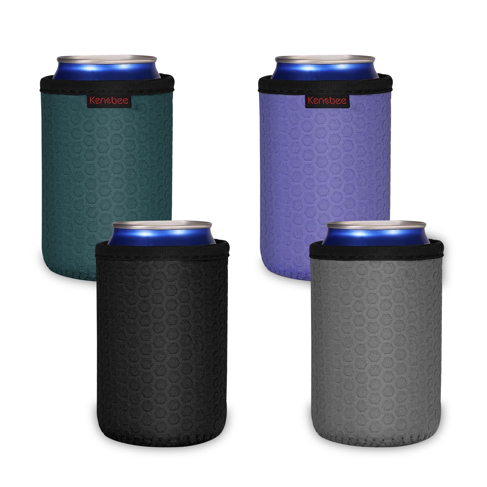 KENOBEE 4 Pack 12oz Standard Can Cooler Sleeves