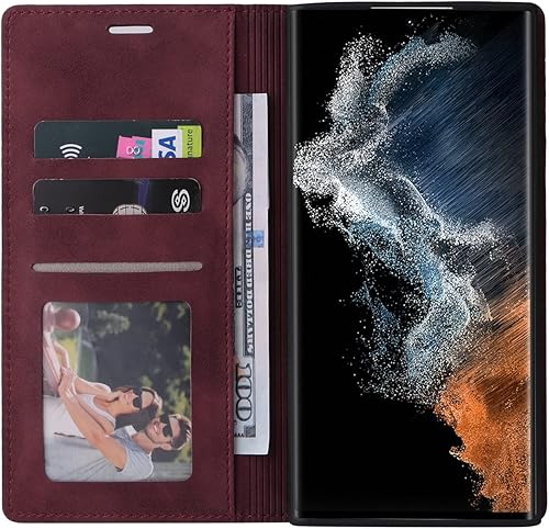 Miniatura 3 de ZZXX Funda tipo cartera para Samsung Galaxy A53 5G con bloqueo RFID, ranura para tarjetas, función atril, magnética, de piel suave, plegable, para