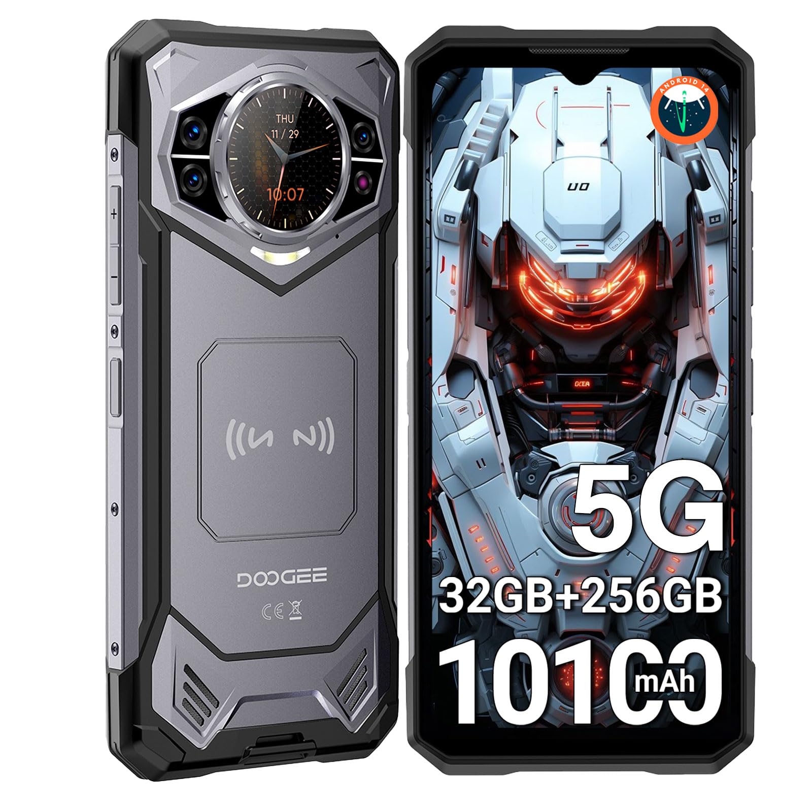 DOOGEE S200 5G (NFC - 6,72'' - 12/256GB - 10100mAh) Grey