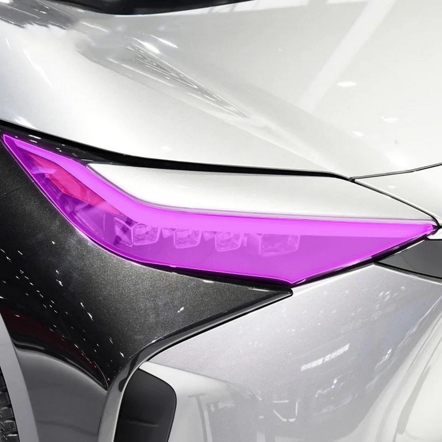 Samlng Blackened Car Front Light Film For Bz4x 2022-2024 Car Exterior Film Tpu Ppf Headlamps Protective Film Anti Scratch Membrane Smoked Headlight Refit