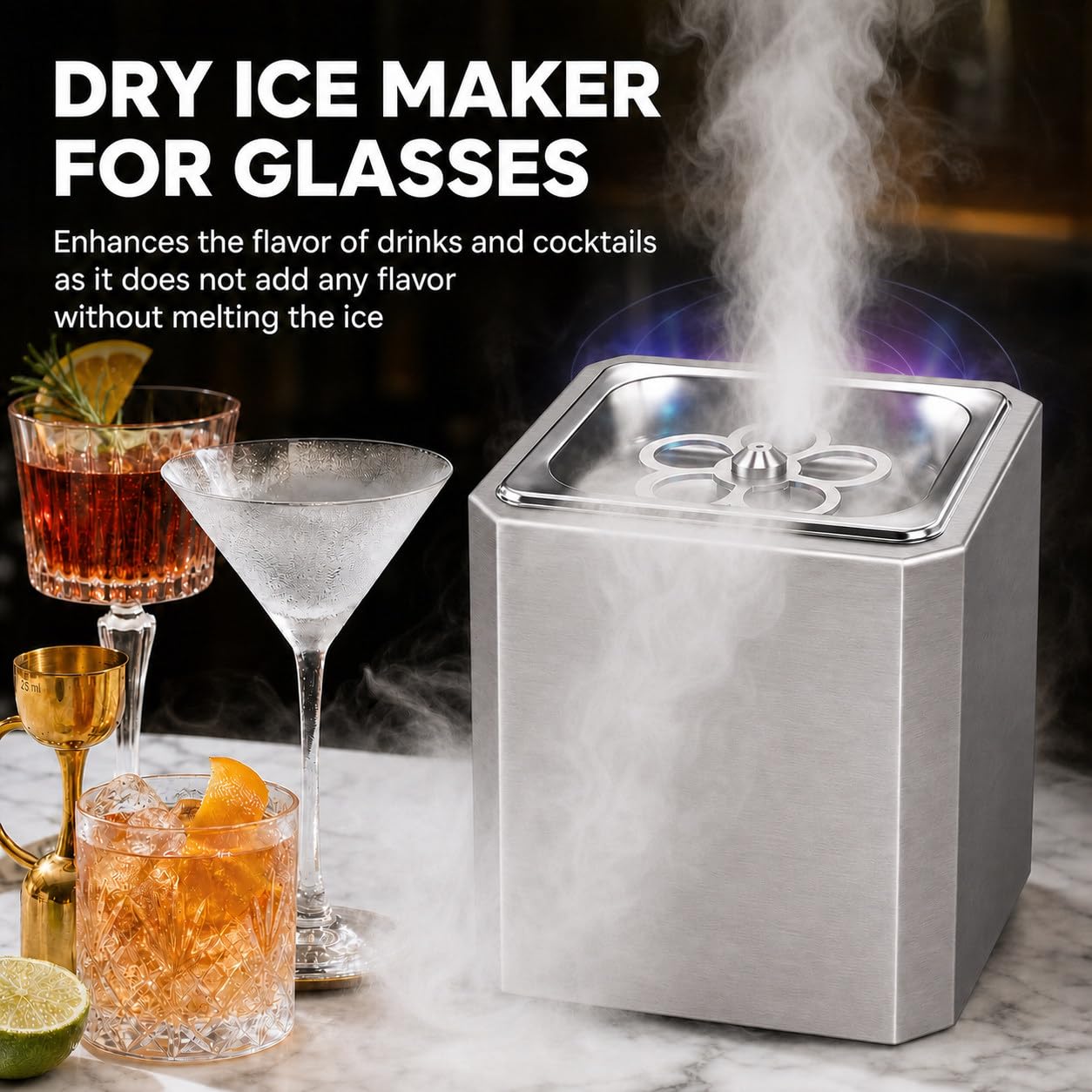 Glas-KüHler Mit Led-Licht Frostt GläSer Schnell In 6 Sekunden A