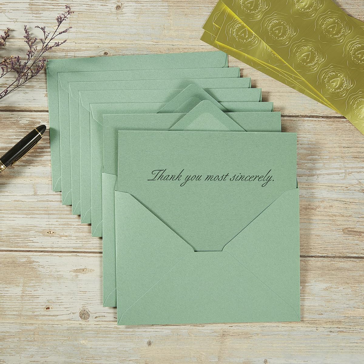 Paquete De 100 Sobres A7 Para Tarjetas De Felicitación E Inv
