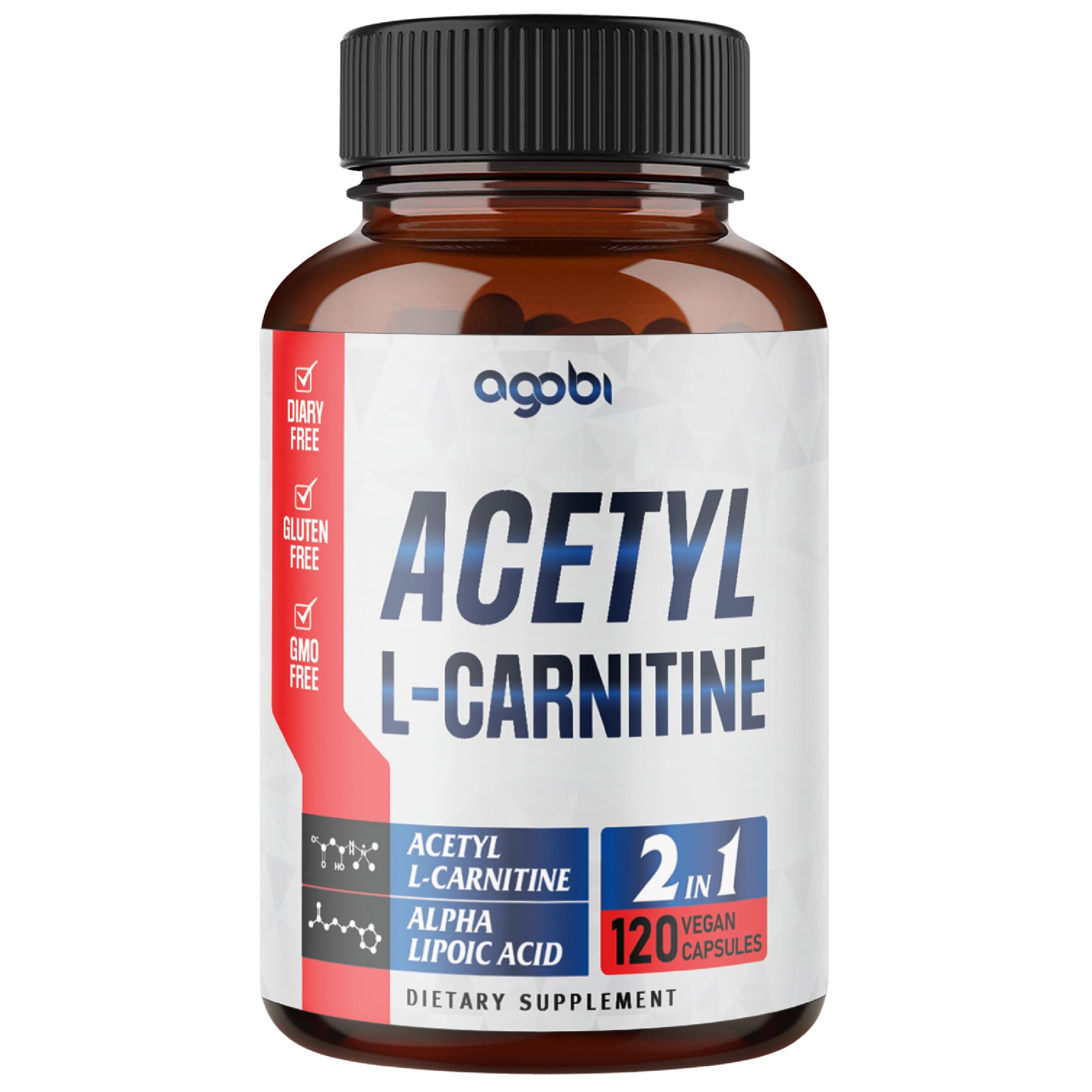 Amazon.com: agobi Complejo de acetil L-carnitina y ácido alfa lipoico 1500  mg - Suplemento para la salud cerebral, la memoria, el enfoque y el estado  de ánimo
