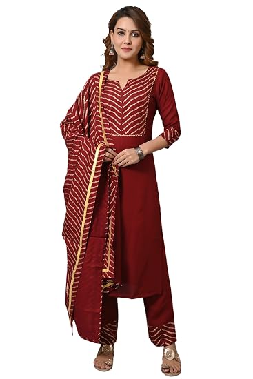 Pant Dupatta Salwar Suit Set at Amazon 