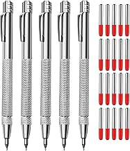 5+20 Tungsten Carbide Metal Scribe Scriber Tool & Engraving Pen Set, No Need Sharpening, More Accurate&Quicker, Magnetic Design, Metal/Leather/Glass/Wood Layouts Choice