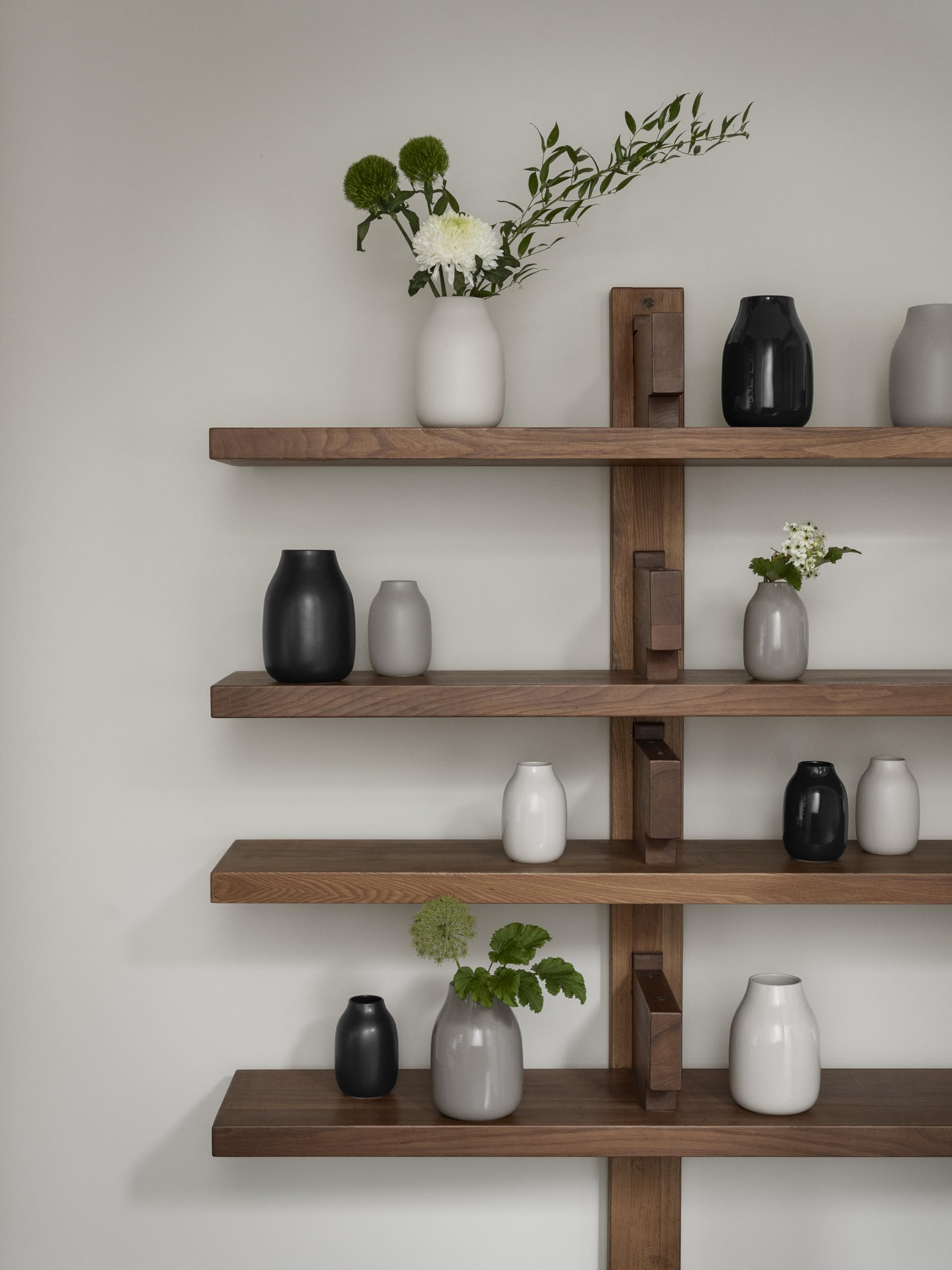 blomus Vase -COLORA- | Keramik | Peat | Größe L | H 20 cm x B 14 cm x T 14 cm