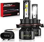 H13 LED Bulbs, 34000LM 800% Brighter, Backup 9008 Bulb Interior Light, Plug & Play 6000K Cool White, IP68 Waterproof Replacement, Pack of 2, License Plate Lights