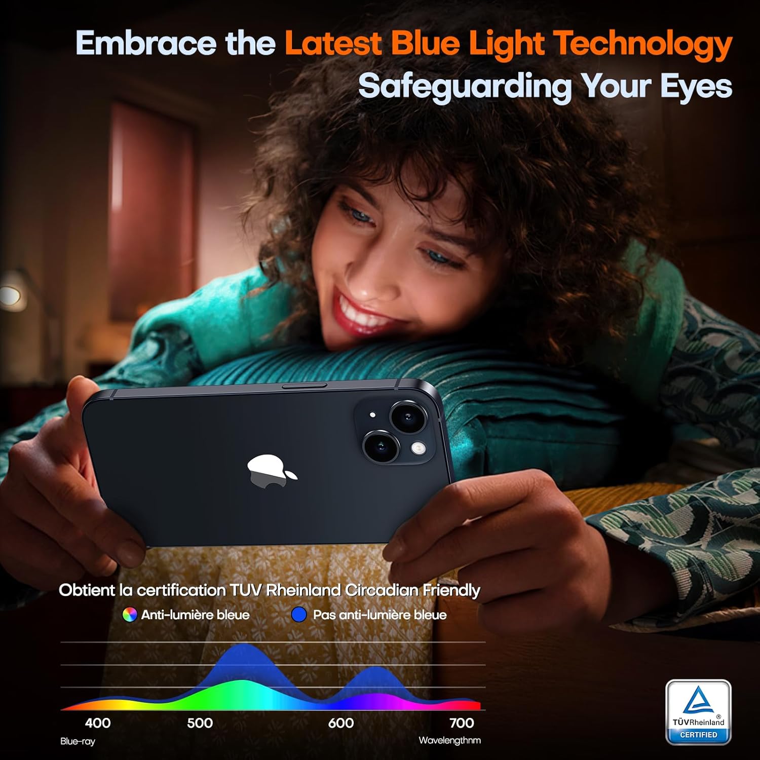 TOCOL for iPhone 16e / iPhone 13 Privacy Screen Protector True 25°Anti Spy 9H+ Hardness Tempered Glass for iPhone 13 Full Coverage Screen Protector Easy Installation 2 Pack - Image 6