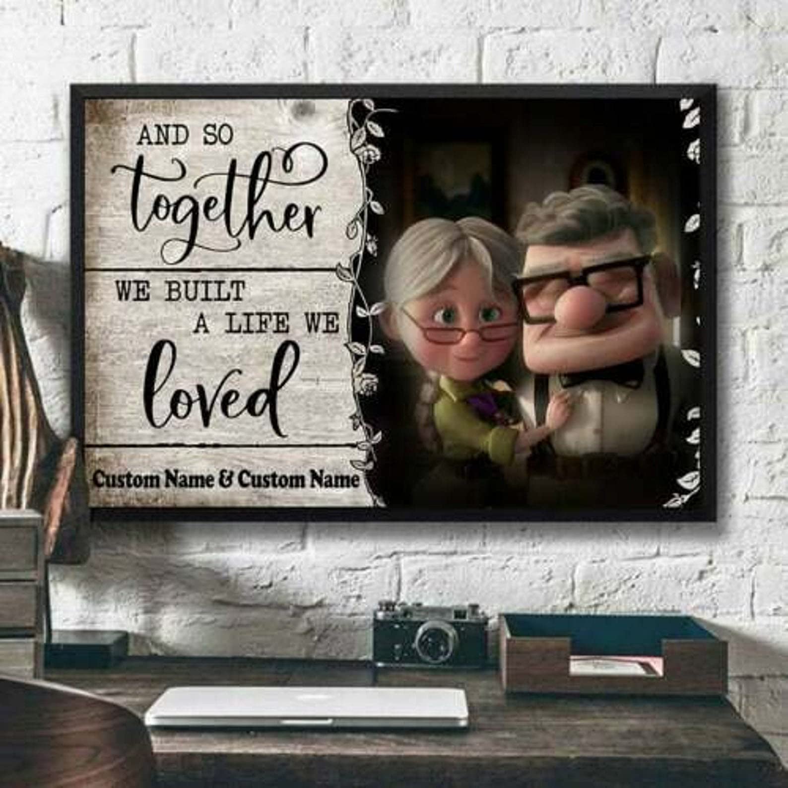 Biopracess Up Movie Carl & Ellie Together We Built A Life We Loved Metal Tin Sign Poster 8x12 inches