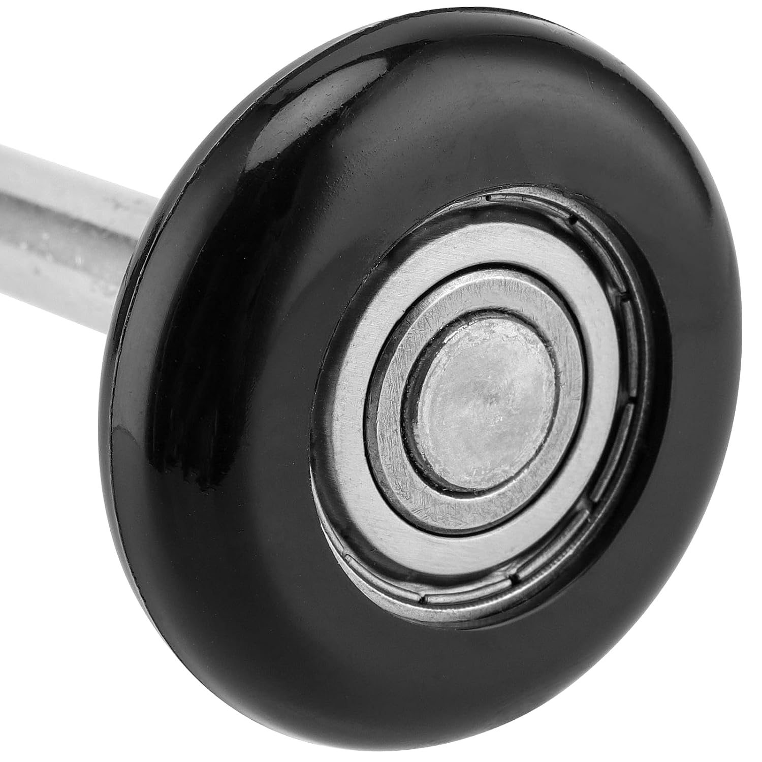 SHEUTSAN 30 PCS 1.8 Inch Garage Door Nylon Rollers, Black Garage Door Wheels, Sturdy Nylon Rollers Run Smoothly for Garage, Warehouses