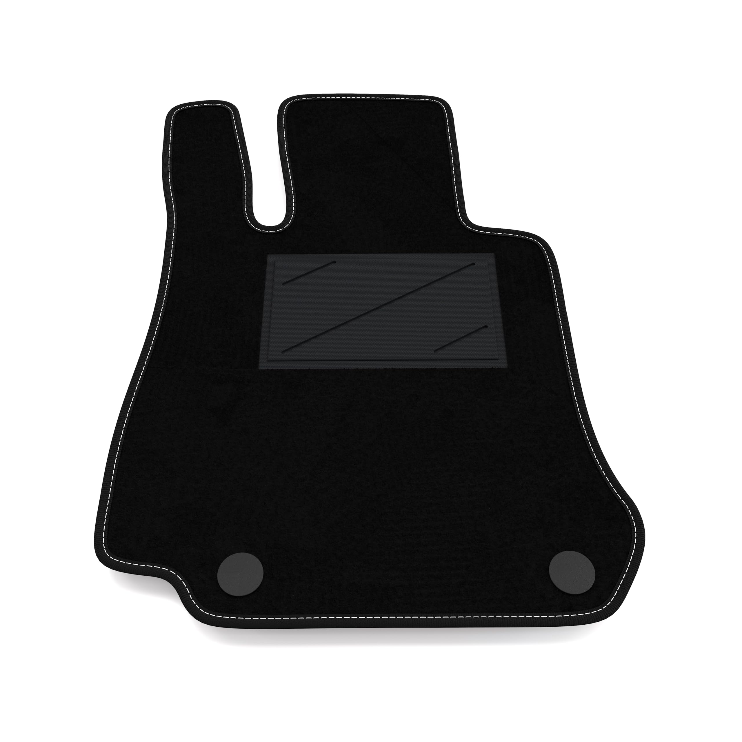 Tappetino Auto Guidatore Per Mercedes GLK (2008-2012) – Solo Lato Guida, Su Misura In Moquette Con Bandiera Italia, Fondo Antiscivolo E Clip