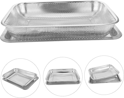 Miniatura 9 de 1 juego de cestas colador de alimentos contenedores airfryer bandeja para freír con cesta cesta de freidora cesta de freír profunda cesta de freír