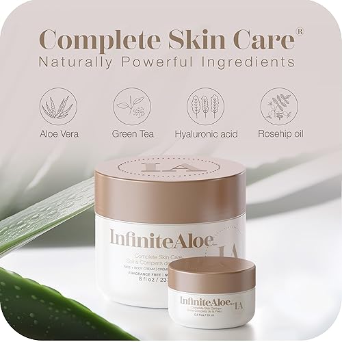 Miniatura 7 de InfiniteAloe Cuidado completo de la piel crema eficaz para aliviar el eccema la psoriasis la picazón en la piel y la piel seca aloe concentrado