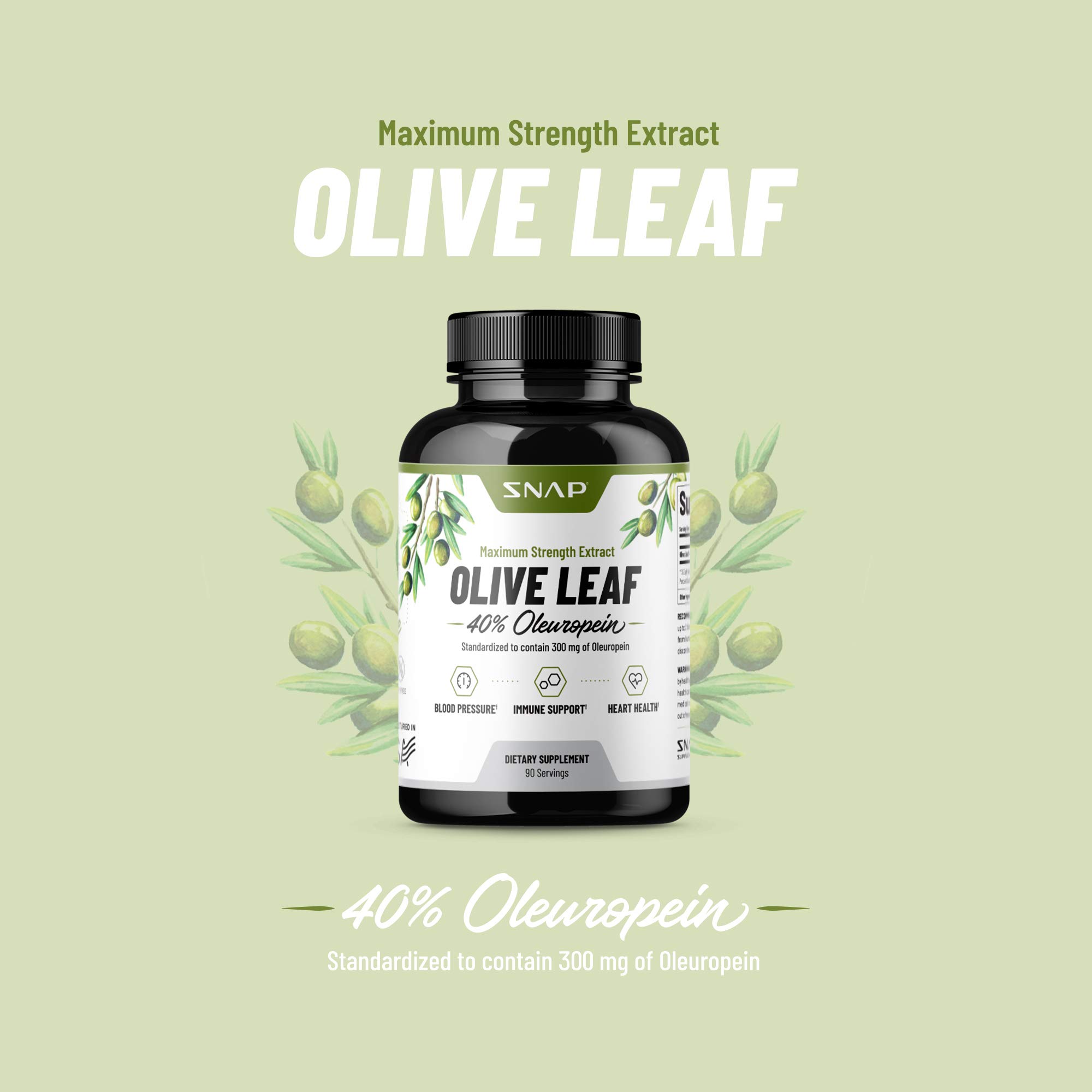 Buy Olive Leaf Extract Capsules Super Strength 40 Oleuropein for