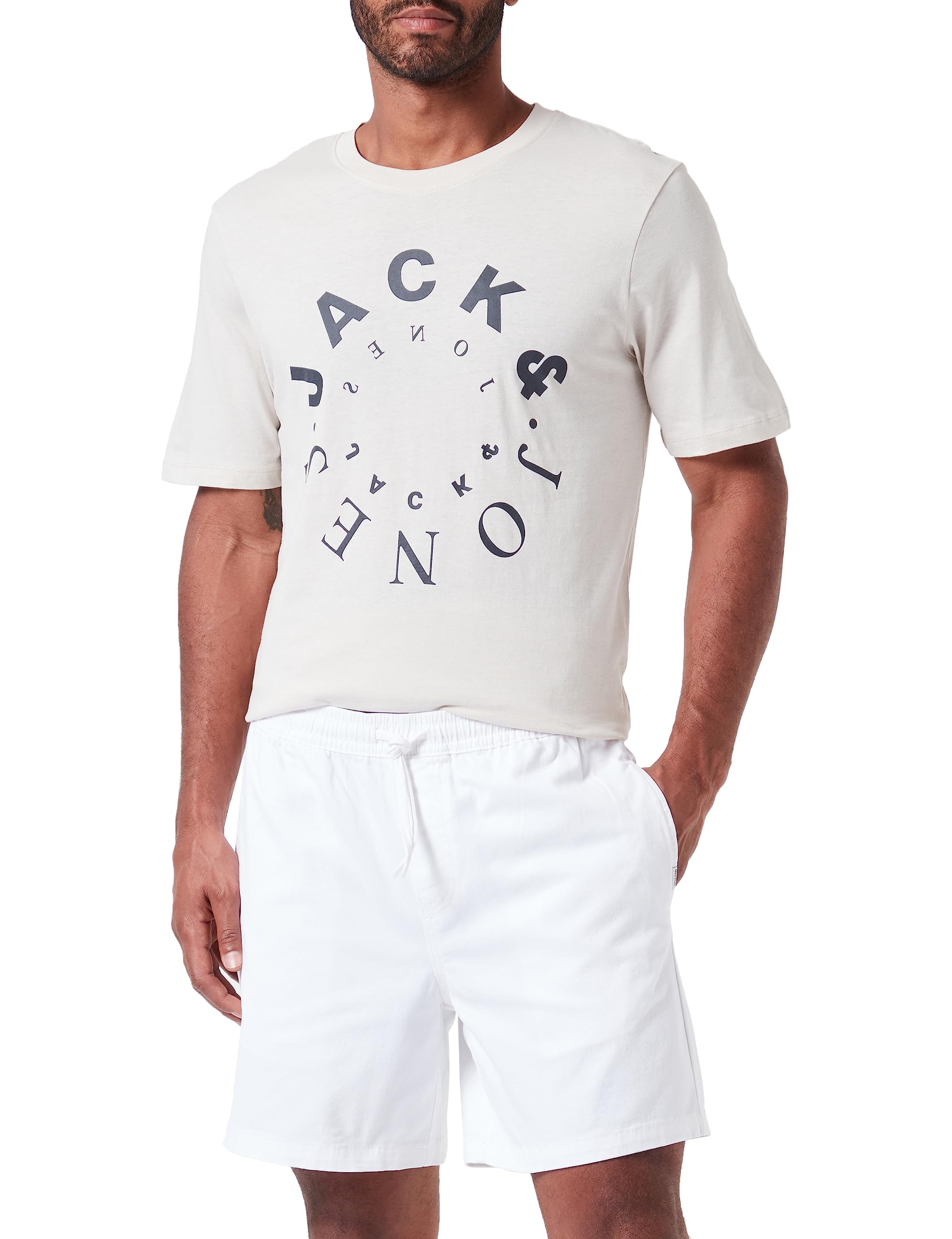 Jack & Jones Jpstjeff Jjjogger Shorts LC Pantalones Cortos para Hombre