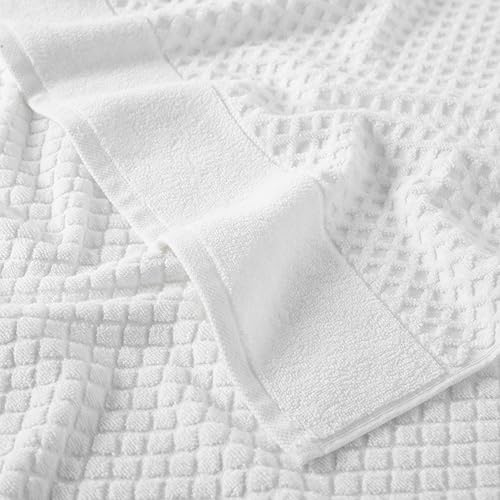 Miniatura 3 de Great Bay Home - Toallas de mano 100% algodón blanco, 6toallas de baño suaves para manos, altamente absorbentes y de secado rápido, colección