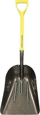 Nupla - 72181 WS10D-E #10 Ergo Power Steel Western Scoop, Hollow Back Blade, D Grip, 16 Gauge, 27