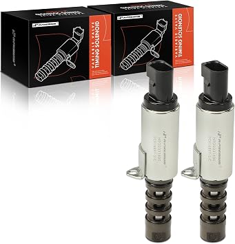 A-Premium 2-PC Engine Variable Valve Timing (VVT) Solenoid Compatible with Volkswagen Jetta, Passat, Golf, Beetle, Touareg, Rabbit & Audi A4, Q7, A6, A8, R8, RS4, RS5