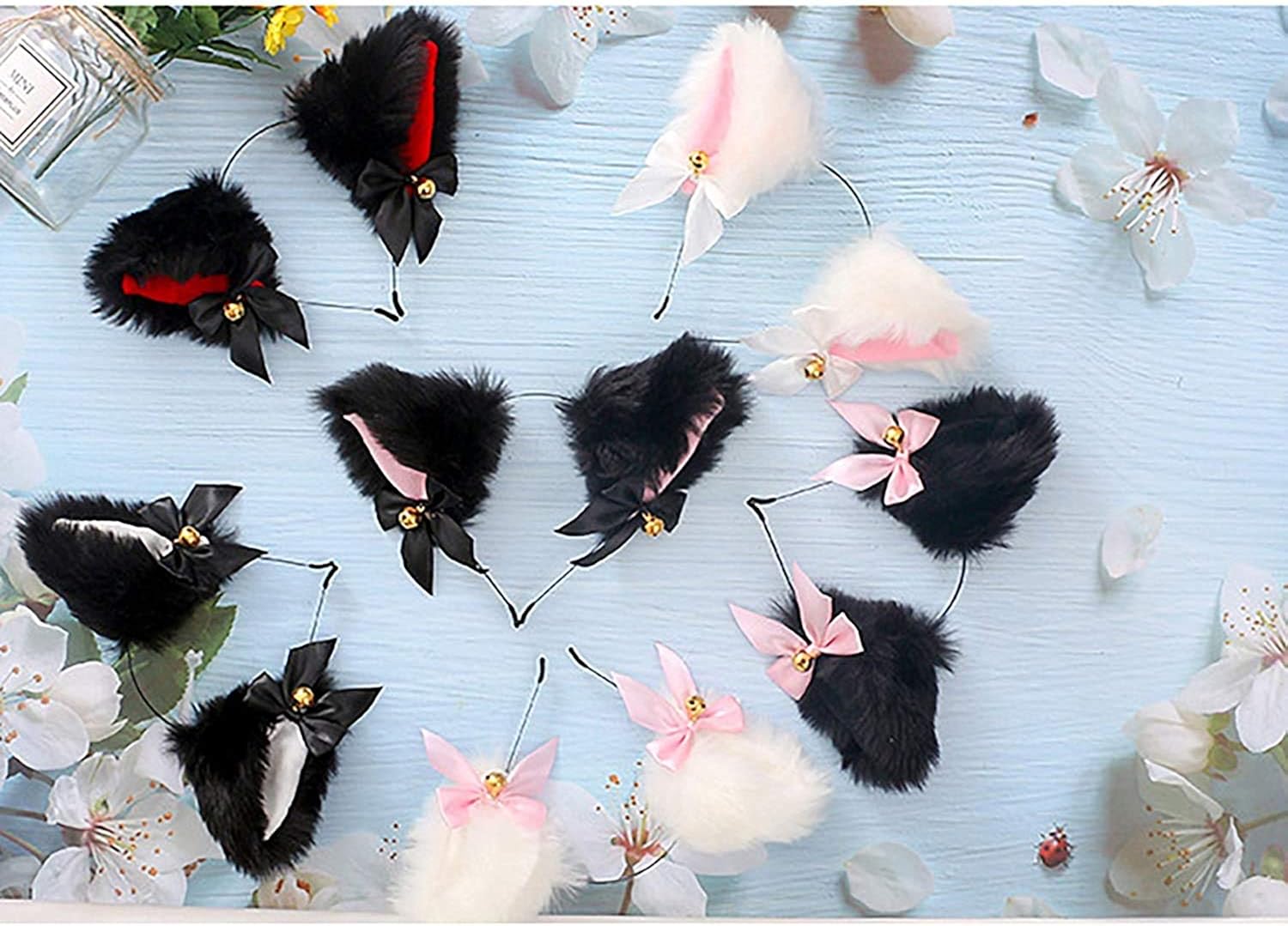 Miniatura 3 de Faylay - Cosplay chica peluche orejas de gato peludo accesorio para la fiesta o pijamada