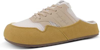 MAIITRIP Women's Slip on Mesh Mule Clogs Sneakers with Arch Support,Non-Slip Backless Breathable Casual Walking Loafer Shoes with Lace,Lightweight Fashion Comfortable Indoor/Outdoor Clogs Slippers