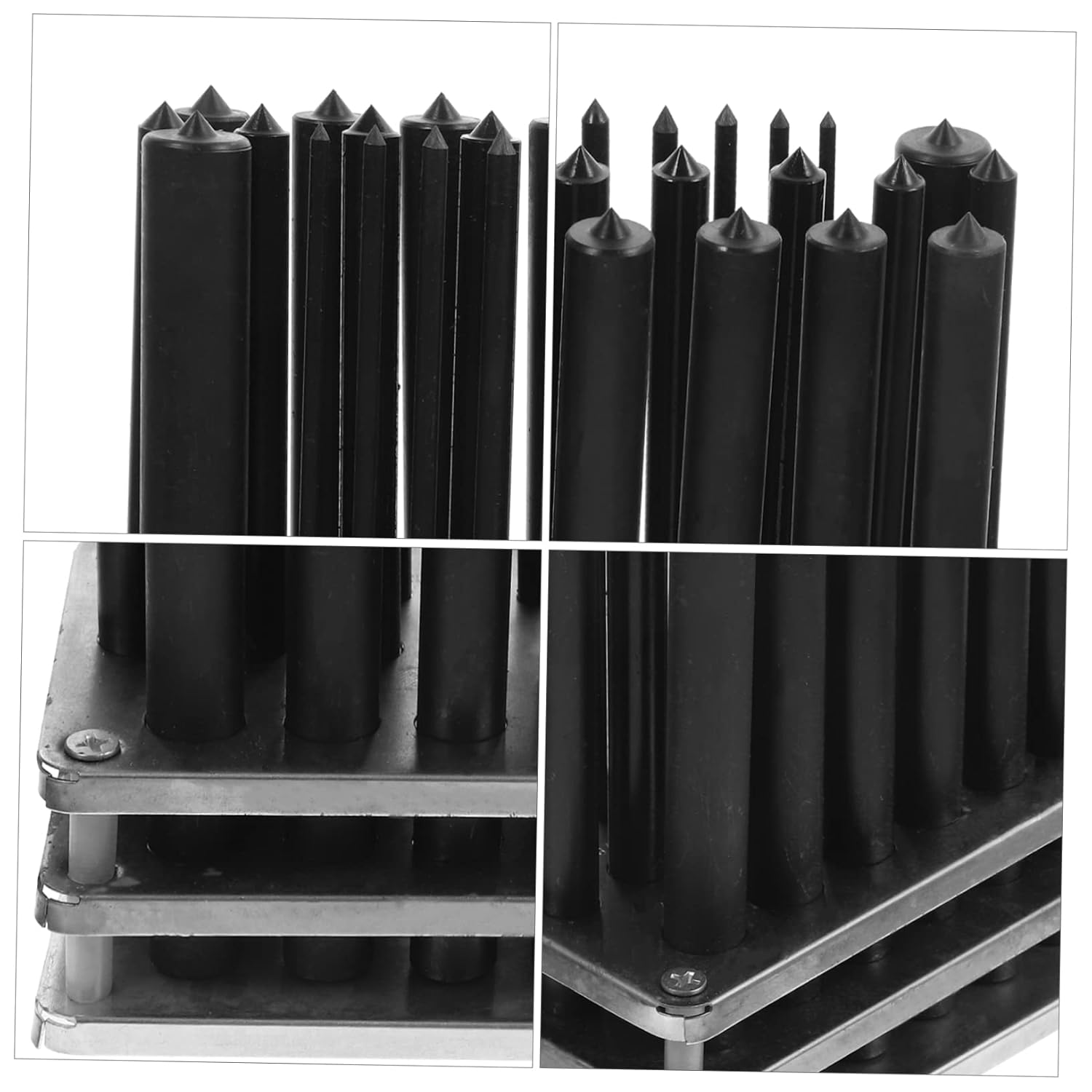 NUOBESTY 1set Cylindrical Punch Professional Punch Tools for Mechanical Repair and Maintenance Forged with -Corrosive Coating Easy Storage Design