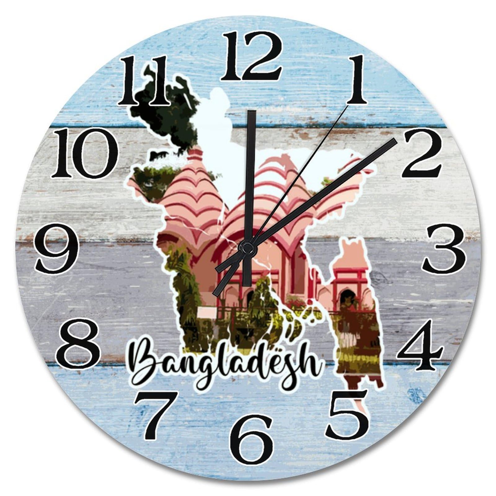 Horloge murale Bangladesh pour cuisine moderne et chambre zen