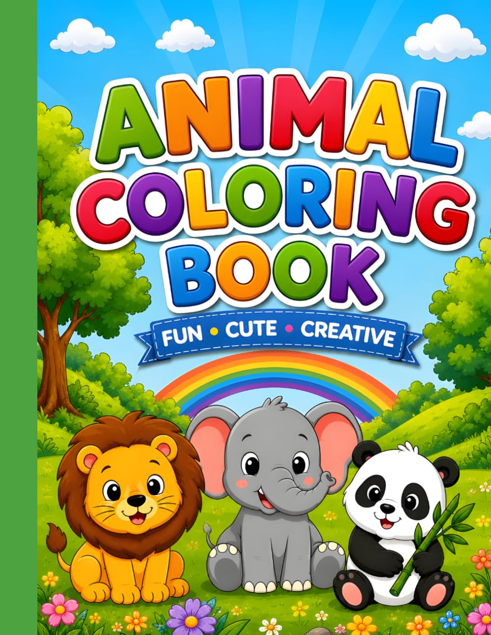 Animal Coloring Book: Fun and Easy Coloring Pages for Kids