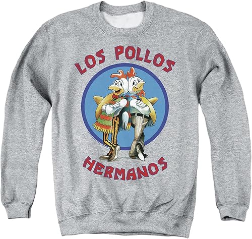 Breaking Bad Los Pollos Hermanos Collection - Sudadera unisex con cuello redondo para adulto